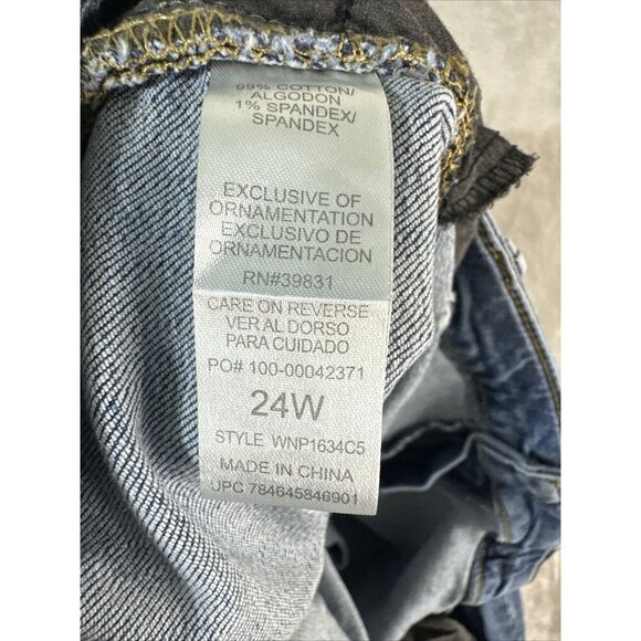 Women’s Democracy Denim Jeans Flex-Ellent Medium Wash Straight Plus Size 24W - Picture 4 of 13